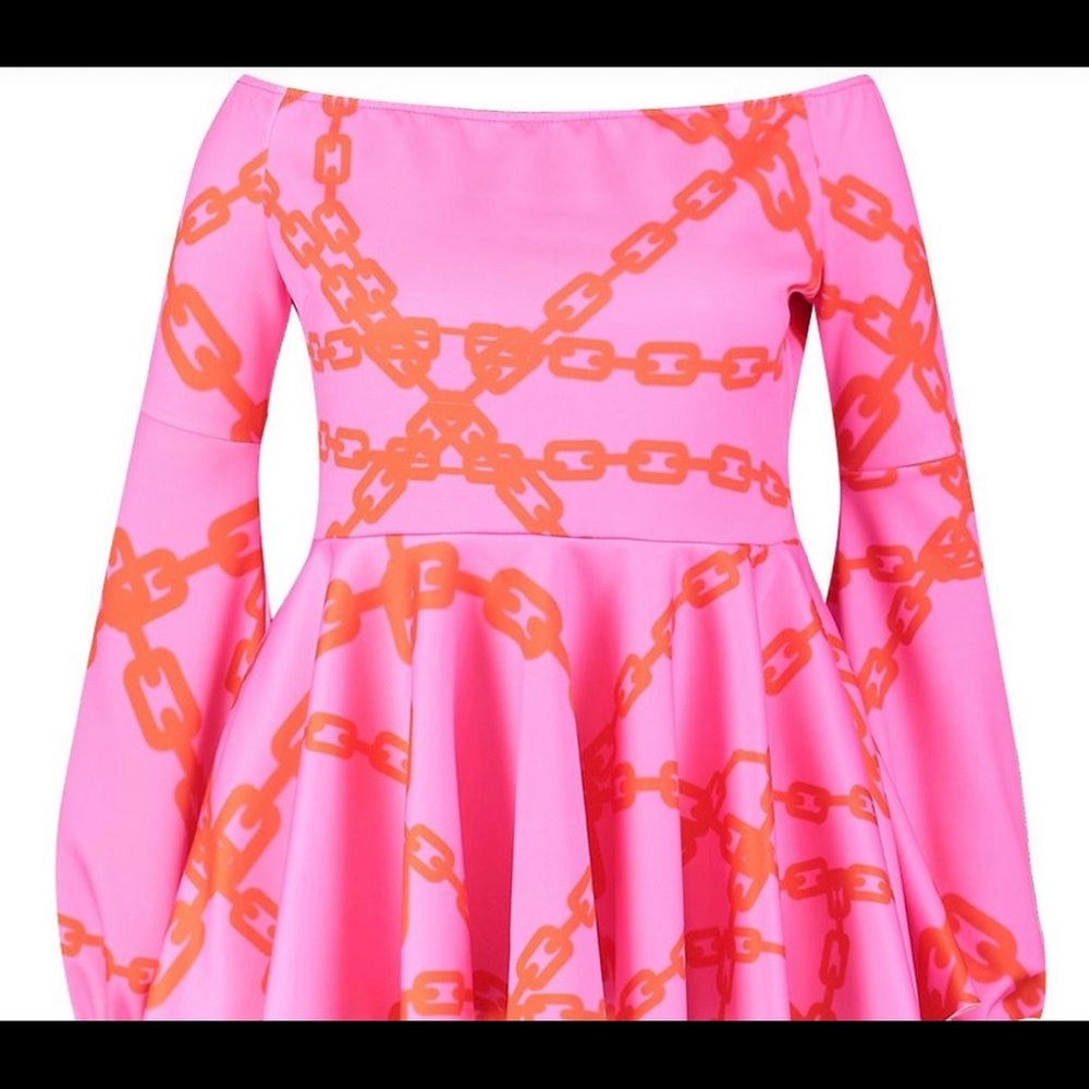 Pink & Red Chain Top - Picture 5 of 6